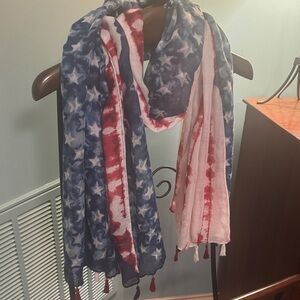 Patriotic Star and Stripe Scarf